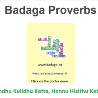 Badaga proverbs